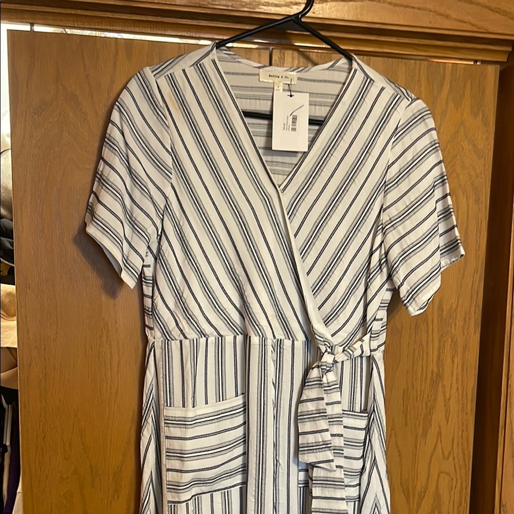 Striped Wrap Dress